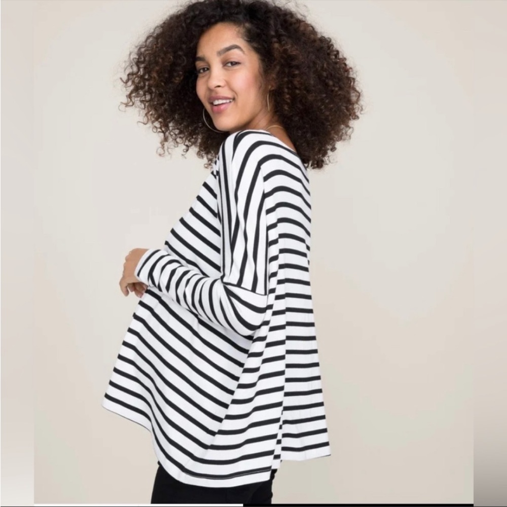 Hatch Stripe Long Sleeve Tee Size 1